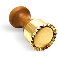 LaGondola Cortador Ravioli Profesional – Molde Raviolis de Latón con Mango de Madera – Ravioli Maker Hecho en Italia…